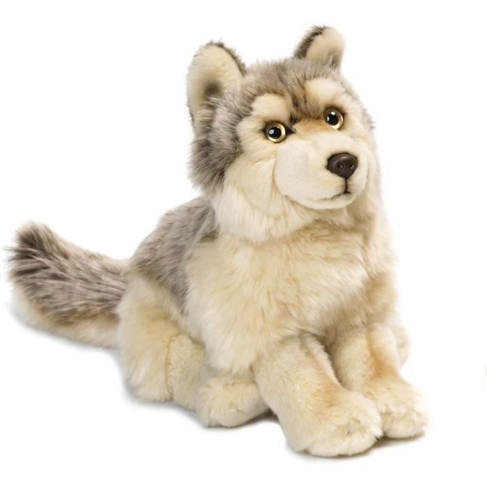 Peluche Loup WWF 15190022 25 cm Gris Mixte Plush Jouet en peluche Cdiscount Jeux Jouets