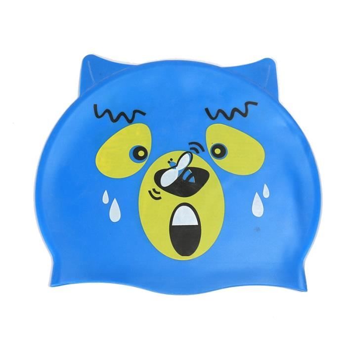Bonnet De Bain Silicone Enfants GNOLONG - Imperméable, Extensible, Antidérapant, Motifs Mignons, Taille Unique - 11
