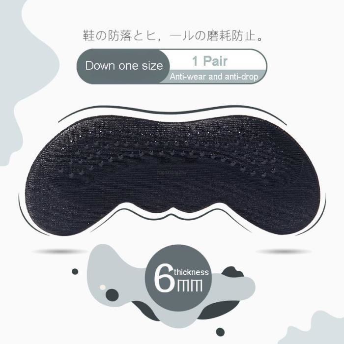 CAREOR Protection De Talon Anti-Usure Pour Conduite – Garde Tes Chaussures Préférées Intactes En Voiture – Tissu Résistant Noir Pied Droit