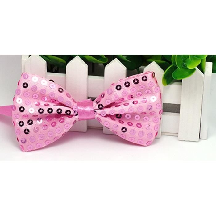 Pink bow-Adult Size -Chapeau à paillettes pour garçons et filles