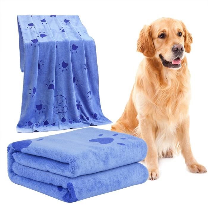 Meilleurs prix pour Serviette pour Chien, Serviette de Bain en Microfibre à Séchage Rapide pour Chien, Serviettes de Séchage pour Chien