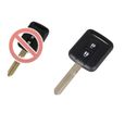 Coque clé pour Nissan Almera Cabster Micra Navara Pathfinder X-Trail Qashqai - Plip clé télécommande 2 Boutons Lame Phonillico®-1