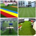 Qqmora décoration de pelouse Tapis de gazon artificiel tapis de formation tapis de gazon synthétique décoration jardin 1 * mère-1