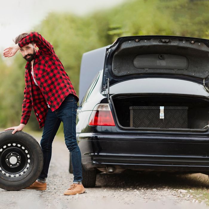 Caisse De Rangement HOMCOM En Aluminium Avec Poignées