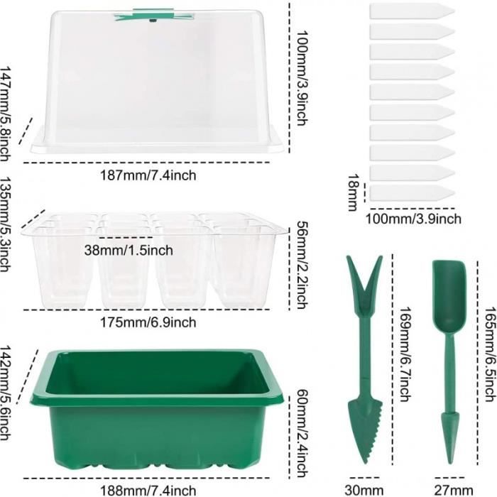 Mini Serre Pour Plantes 3 Pièces 12 Cellules Plateau De Semis Avec Couvercle Bac A Germination Durable 98718812 Mini Serre Pour Plantes 3 Pièces 12 Cellules Plateau De Semis Avec Couvercle Bac A Germination Durable 98718812