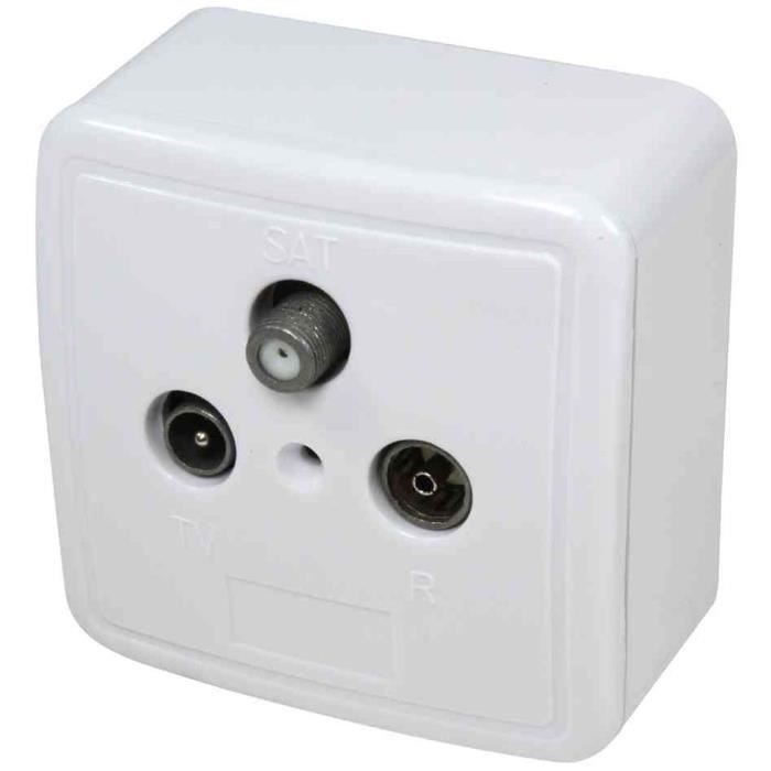 Prise De Passage Pour Antenne – 2 Trous, Atténuation 10 DB, Pour Installation Satellite Ou TV - 9
