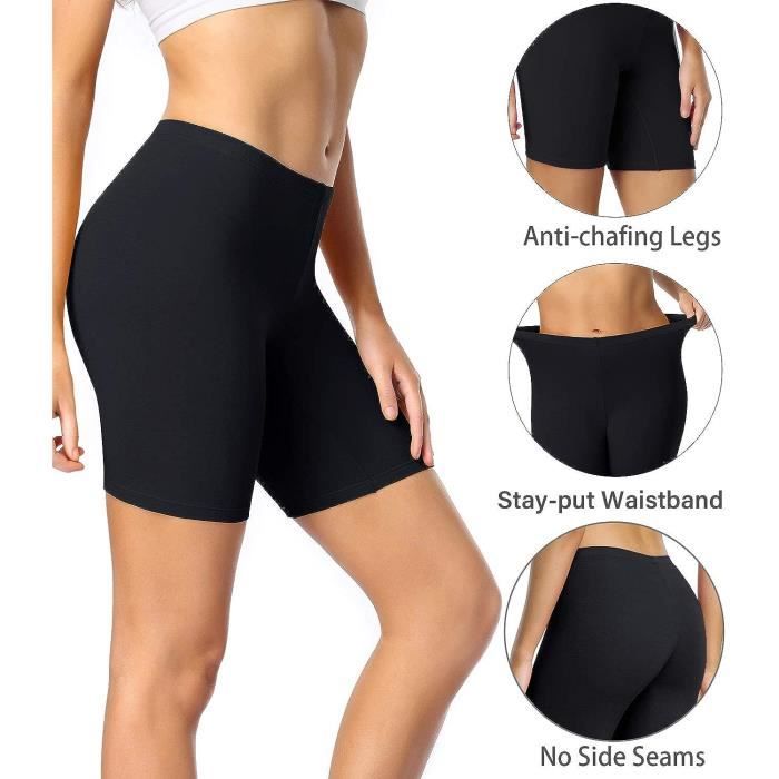 Panty Coton Cycliste Short Femme Long Culottes Boxer Shorty Legging Boxer Calecon Noir de Jais Noir de jais Cdiscount Pret a Porter