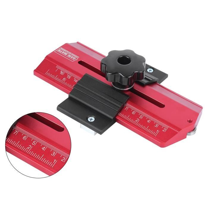 Gabarit De Coupe Mince Étendu Précis Pour Scie à Table - Alliage Aluminium, Coupes Répétitives De Bandes Étroites