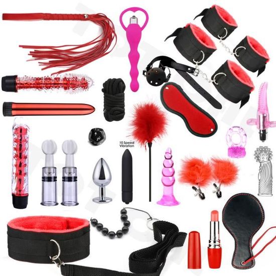 10 kit de bondage noir - BDSM Bondage set produit sexuel jouets érotiques  pour adultes jeux en peluche menott - Achat / Vente 10 kit de bondage noir  - BDSM - Cdiscount