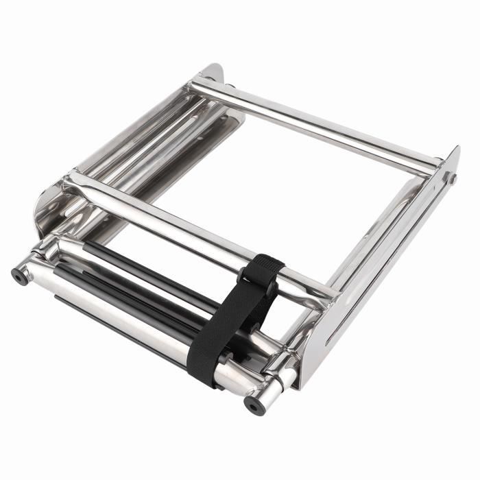 Échelle Bateau 4 Marches Acier Inoxydable Pliable - Charge 227kg - Pour Piscine Et Pont
