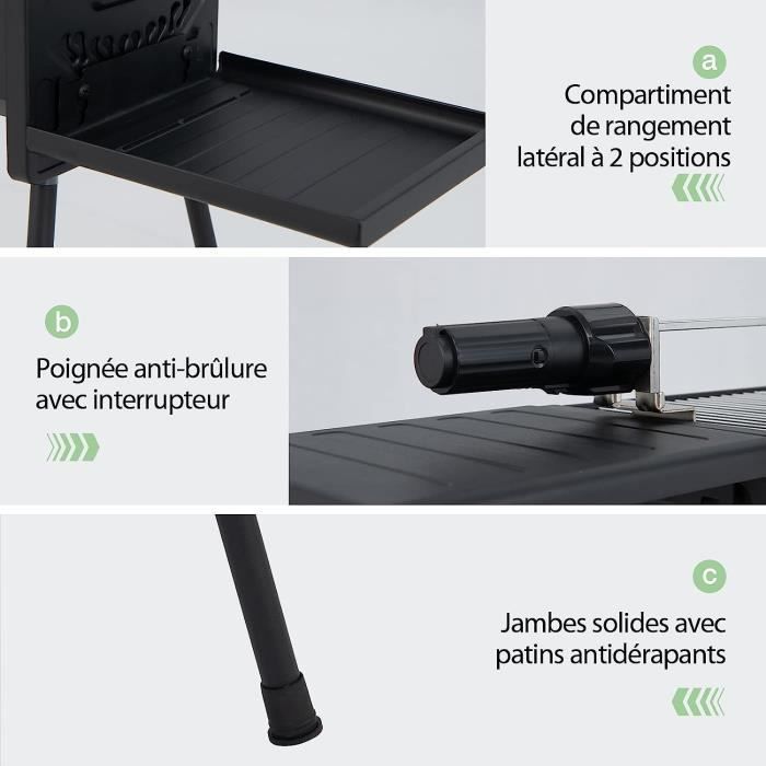 Escabeau Double 3 Marches Aluminium Pliable 65 cm – Marchepied Stable Antidérapant Charge 150 kg pour Bricolage et Travaux VITO - Gamm vert