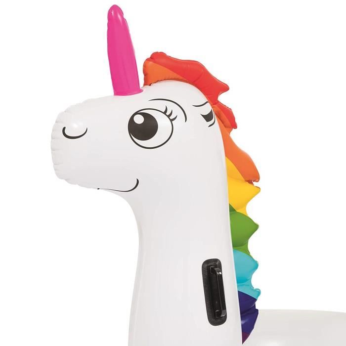 Bouée Gonflable Licorne Adulte - Design Fun Et Stable - Pour Piscine, Plage Ou Détente