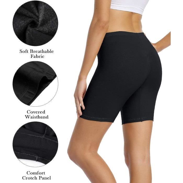Panty Coton Cycliste Short Femme Long Culottes Boxer Shorty Legging Boxer Calecon Noir de Jais Noir de jais Cdiscount Pret a Porter