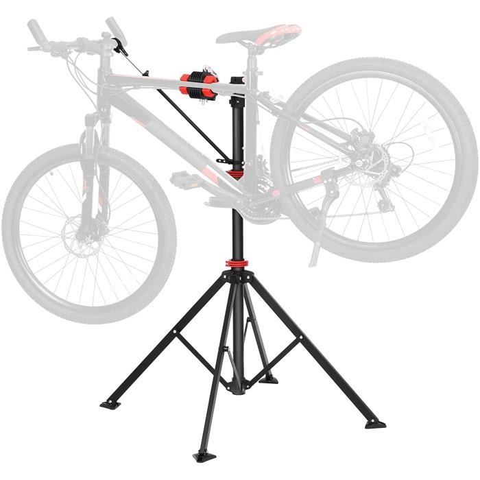 SONGMICS Support de réparation vélo, Pied d'atelier, hauteur ajustable  101-171cm, aux cadrans de vélos épais de 25 à 40 mm SBR061B01 - Cdiscount  Sport