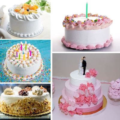 Lot De 14 Grattoirs En Plastique Pour Crème à Gâteau, Ustensiles De Cuisson Pour Creme A Raser Rose Et Blanc 86831189