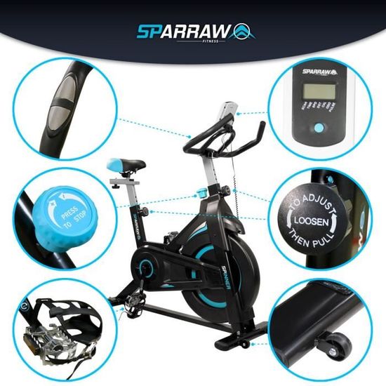 Compteur vélo spinning Spirit Fitness - gris - TU - Cdiscount Sport