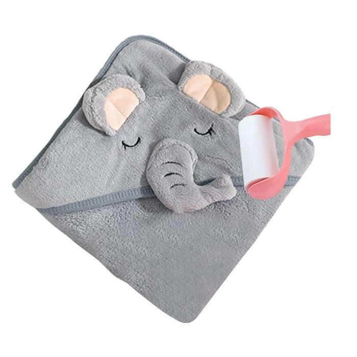 SERVIETTE DE BAIN CAPUCHE BÉBÉ BRODERIE FLEUR - Blanc Cassé | ZARA