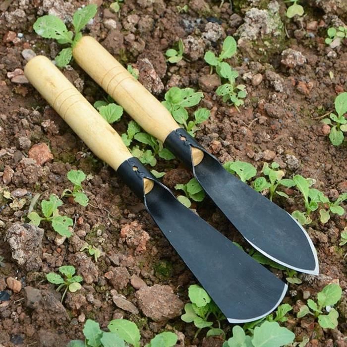 Outils à main de jardinage de pelle à main de feuille de saule pour