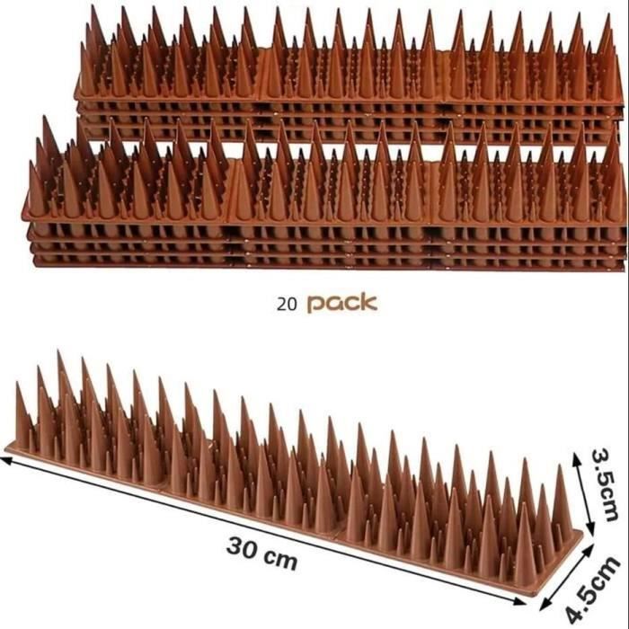 Pic Anti Pigeon, 5.7M Anti Pigeon pour Balcon Plastique, Repulsif Chat Kit, Repu Pic Anti Pigeon, 5.7M Anti Pigeon pour Balcon Plastique, Repulsif Chat Kit, Repu