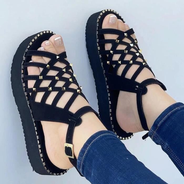 Sandal plat sales pour femme