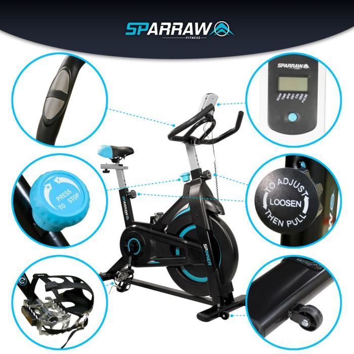 V lo d appartement Spinning SPINNER Exercice bike avec roue d