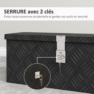 Boîte De Rangement Verrouillable En Tissu 30x20x14 Cm - Pliable, Avec Serrure à Combinaison
