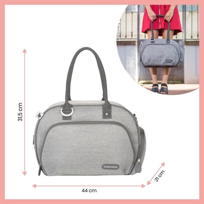 Sac langer Trendy Bag Smokey BABYMOOV Quotidien Gris