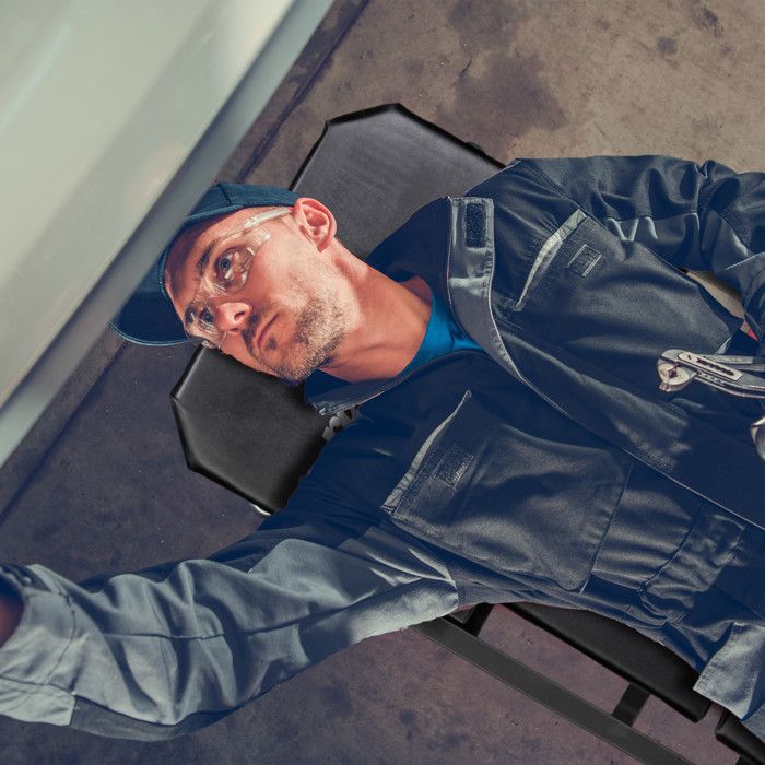 Chariot D'Atelier 3 Niveaux Relaxdays - Charge 100kg, Bleu - Servante Outils Mobile Pour Garage