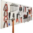 Panneaux muraux de rangement pour outils + crochets-0