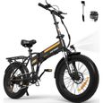 Vélo électrique pliable HITWAY E-Bike 20" x4.0 Fat Tire - BK10 - Moteur 250W - Batterie amovible 36V 12Ah-0