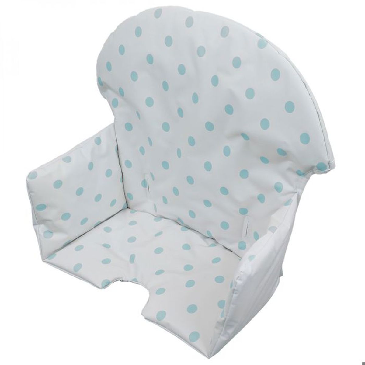 Housse D Assise Pour Chaise Haute Bebe Enfant Gamme Delice Pois Bleus Monsieur Bebe Cdiscount Puericulture Eveil Bebe
