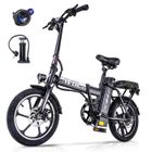 AVDLEU Vélo Électrique Pliable 16", 250W-25km/h, 11.4Ah/36V Batterie Amovible, 40-70km (Mode ASSIST), Vélo Urbain Adolescent/Adulte
