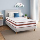 YIDATONG Matelas 90x190 cm, Épaisseur 26 cm, Matelas 7 Zones Ergonomique, Hybride- Ressorts Ensachés+ Mousse mémoire de Forme, H3 Mi-ferme