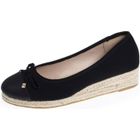 Isotoner Ballerines à talon de 4 cm, très confortables noir femme