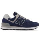 Chaussure pour Femme New Balance WL 574 - Bleu - Textile - Lacets - Plat
