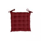 SOLEIL D OCRE DESSUS DE CHAISE CAPITONNE 40x40 cm ALIX ROUGE