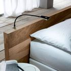 SOTECH 2x SO-TECH® Lampe liseuse flexible"Luminoso" LED Lampe de chevet DEL Lampe pour lire LED Lampe de lecture noir incl. Alimentation