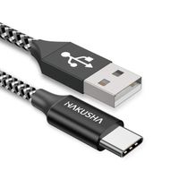 Câble USB Type C 1M-3.3FT 3A Charge Rapide Chargeur Type C Nylon Tressé Câble Chargeur pour Samsung Galaxy S20 S8 S9 S10 S20[618]