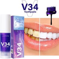 LANTHOME V34 dentifrice blanc brillant dents blanches nettoyage oral haleine claire 30ml
