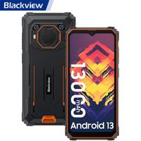 Blackview BV6200 Téléphone Portable Incassable 13000mAh Android 13 6,56" 8Go+64Go 8MP+13MP Face ID,3 Emplacements pour cartes