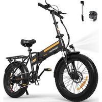 Vélo électrique pliable HITWAY E-Bike 20" x4.0 Fat Tire - BK10 - Moteur 250W - Batterie amovible 36V 12Ah