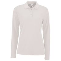 Polo manches longues - Femme - 02083 - blanc