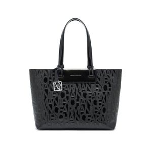 Sac à Main / Cabas Noir – 30x30x12 Cm, Anses Acétate/cuir, Neuf