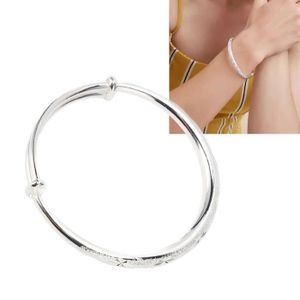 BRACELET - GOURMETTE Atyao Bracelet en cupronickel de 30g pour femmes ajustable, bijoux de mode gravés et ronds, bijoux pour femmes
