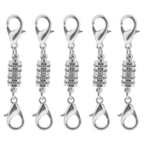 G/én/érique Lot de 100 fermoirs en Forme de S pour Collier en Argent tib/étain 15 mm x 8 mm