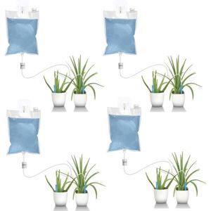 Pot de fleurs intérieur arrosage automatique plastique transparent blanc  pour plantes dextérieur pour toutes les plantes, pla - Cdiscount Jardin
