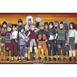 AFFICHE - POSTER Poster Naruto Shippuden - Ninjas Konoha roulé film