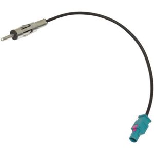 Connecteur adaptateur fiche prise antenne autoradio DIN mâle précâblé 20cm 