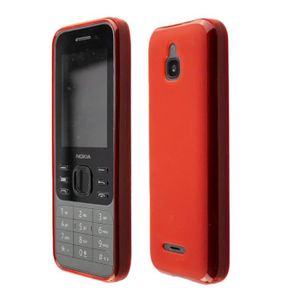 HOUSSE - ÉTUI Nokia 6300 4G, TPU-Housse en rouge, Étui de protec