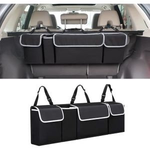 L & P Car Design Petit sac de rangement pour coffre de voiture avec fermeture Velcro (noir et bleu L & P Car Design Petit sac de rangement pour coffre de voiture avec fermeture Velcro (noir et bleu